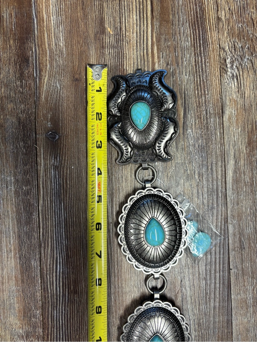 Turquoise Concho western belt